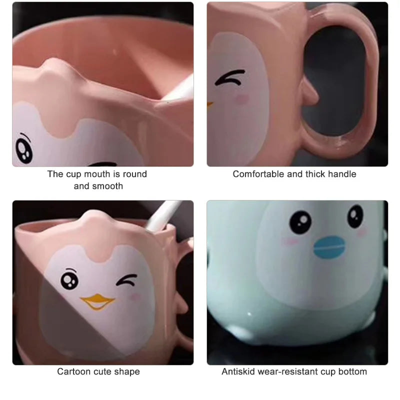 Cartoon Plastic Cup Lightweight And Cute Shatter-Proof Kids Drinking Mug Cup Portab additional angle