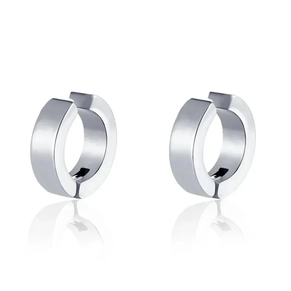2pcs Punk Mens Strong Magnet Magnetic Ear Stud Set,Non Piercing Cross Clip-on Earri additional angle