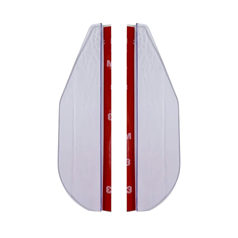 Rearview Mirror Rain Eyebrow 2PCS Carbon Fiber Soft PVC alternate view