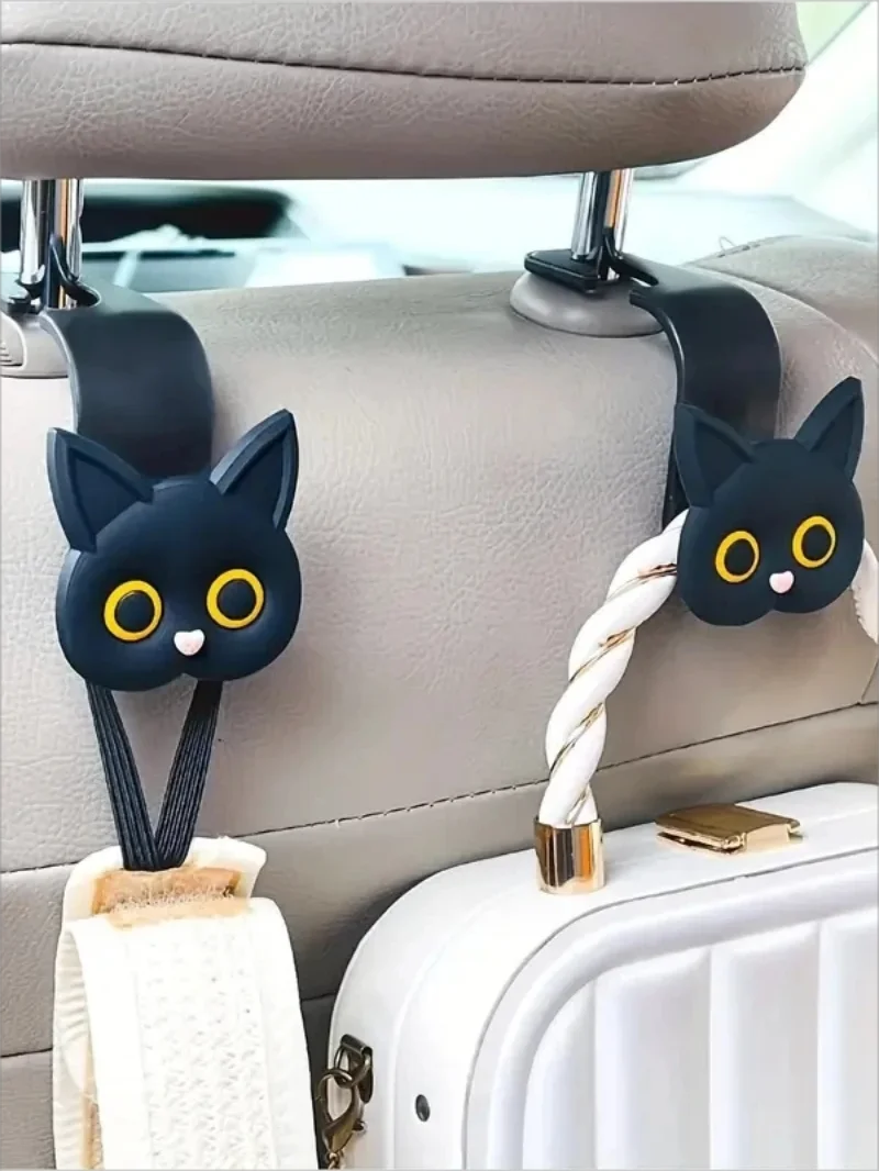 Cat Car Seat Headrest Hooks 2pcs additional angle