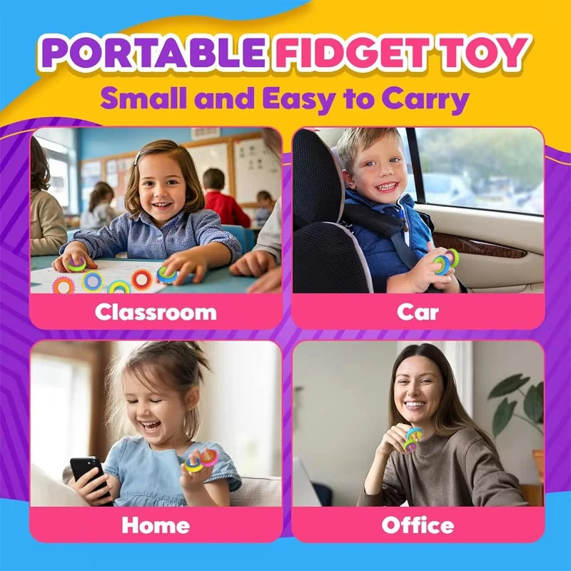 Rotating Fidget Ring | Sensory Stress Relief Toy for Adults and Kids lifestyle view
