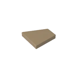 Gobricks GDS-2231 Tile Special 2 x 2 Pentagonal (Right) | Compatible Building Block additional angle