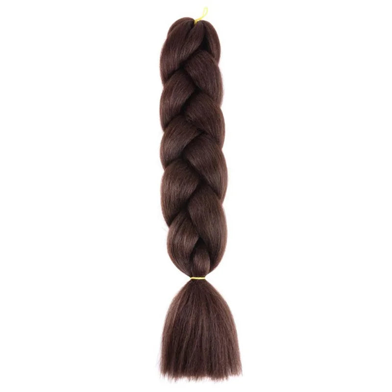 Synthetic 24Inch Jumbo Braids Extensions Long Yaki Straight Braiding Hair Afro Ombre Col detail view