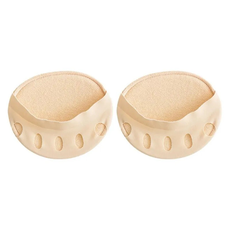 2PCS Five Toes Forefoot Pads Invisible Shoe Pads Socks Women Half Insoles for High Heel Shoes Pads Sweat Absorption Anti-slip