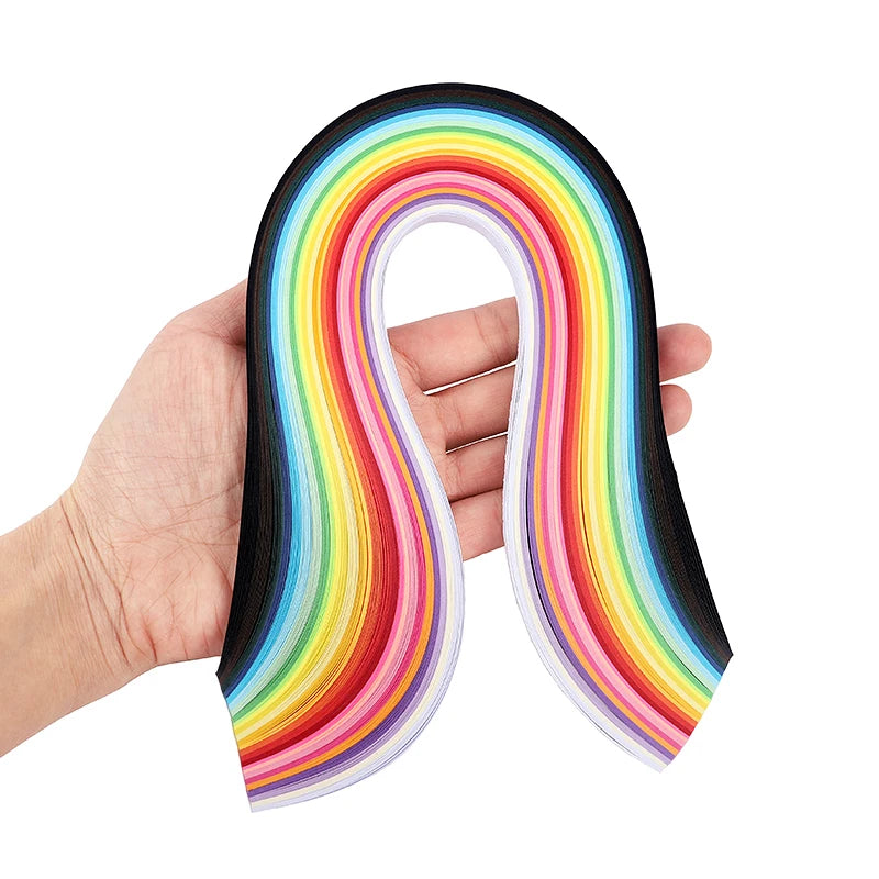 260pcs Rainbow Paper Quilling Strips Set | Paper Craft DIY Kit for Handmade Gifts alternate view