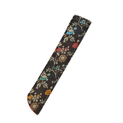 Embroidered Folding Fan Cover Pouch | Silk Fan Protector close-up view