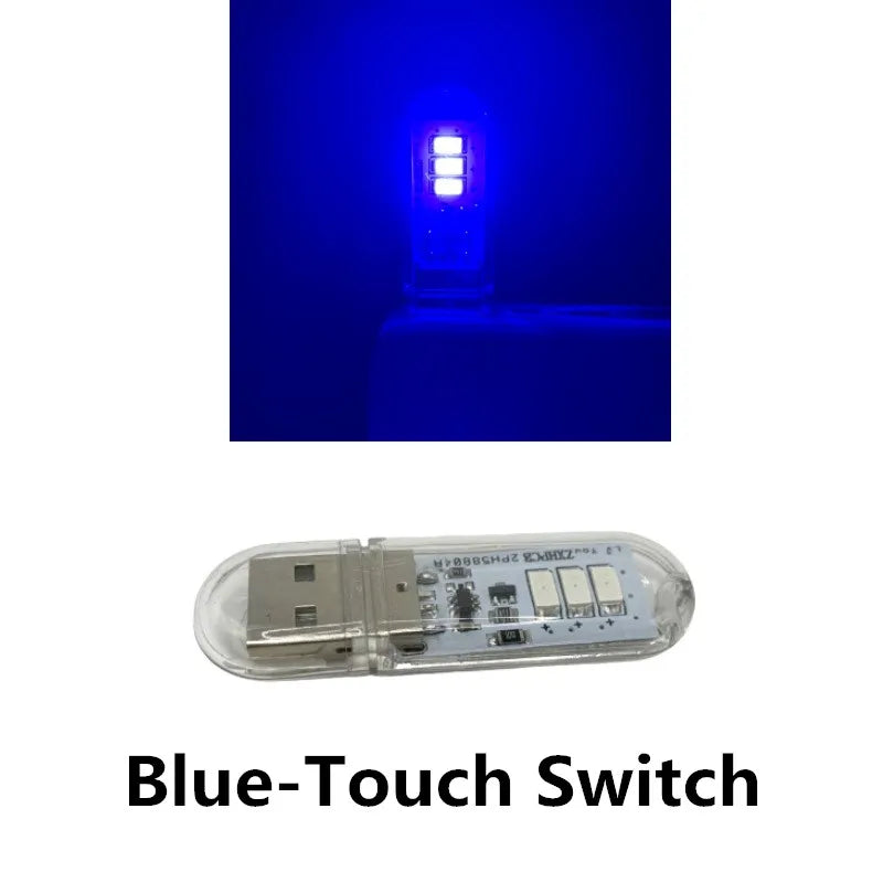 Portable USB LED Book Light | Touch Switch Reading Lamp close-up view