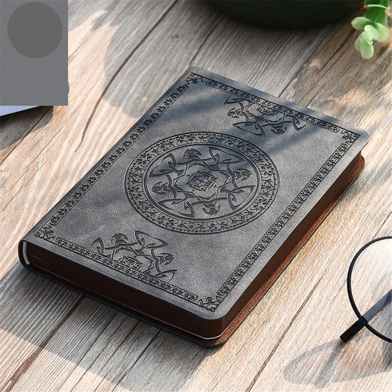 Vintage Leather Notebook – Portable Diary and Journal (A6 Size)