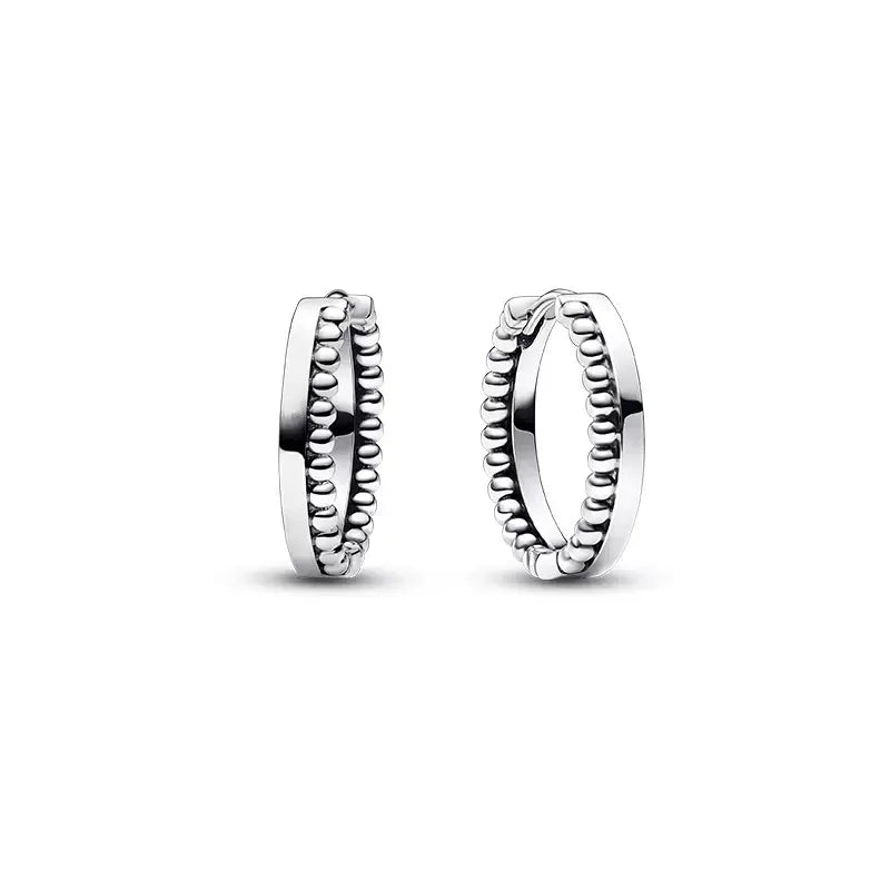 925 Sterling Silver Snowflake Heart Earrings | Fine Stud Earrings for Women lifestyle view