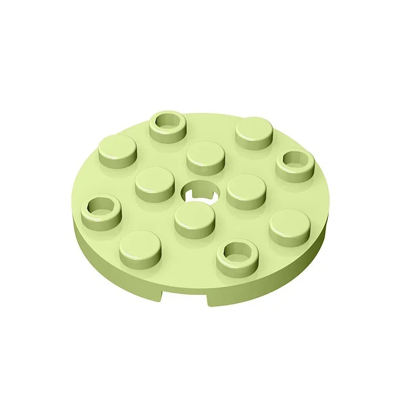 Gobricks GDS-841 Round Plate 4x4 with Hole | Compatible Building Block for DIY Creati alternate view