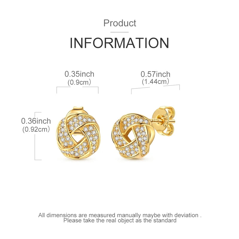 925 Sterling Silver Skull Stud Earrings | Shiny Gold Finish for Women alternate view