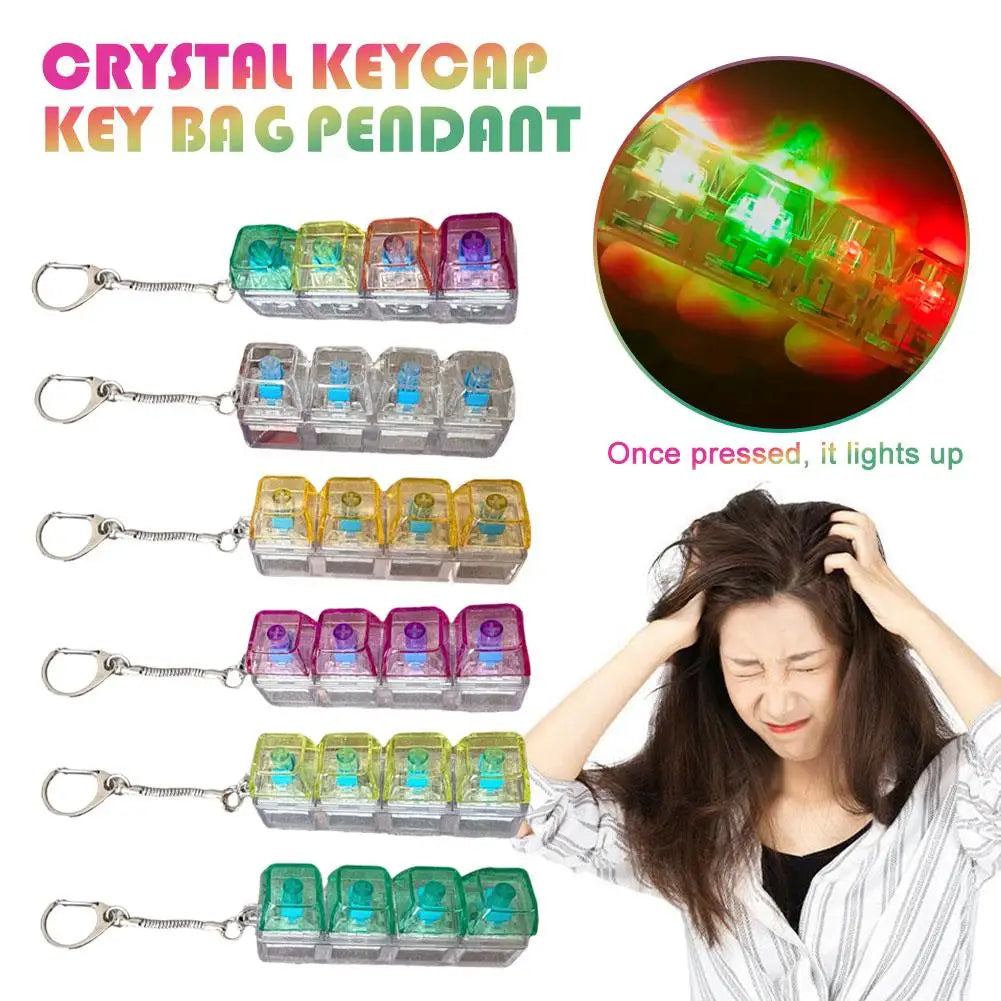 Stress Relief Fingertip Decompression Toys Clicker Fidget Toy | LED additional angle