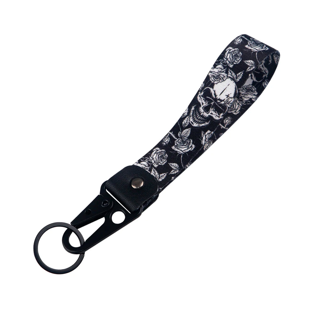 Skeleton Car Keychain | Scary Key Ring Jewelry for Men Women Motorcycle Lanyard Hallowee detail view