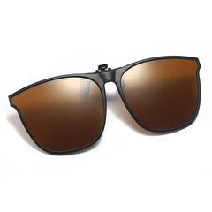 Polarized Clip On Sunglasses Men Car Driver Goggles UV400 Sun Glasses Anti Glare Vinta close-up view