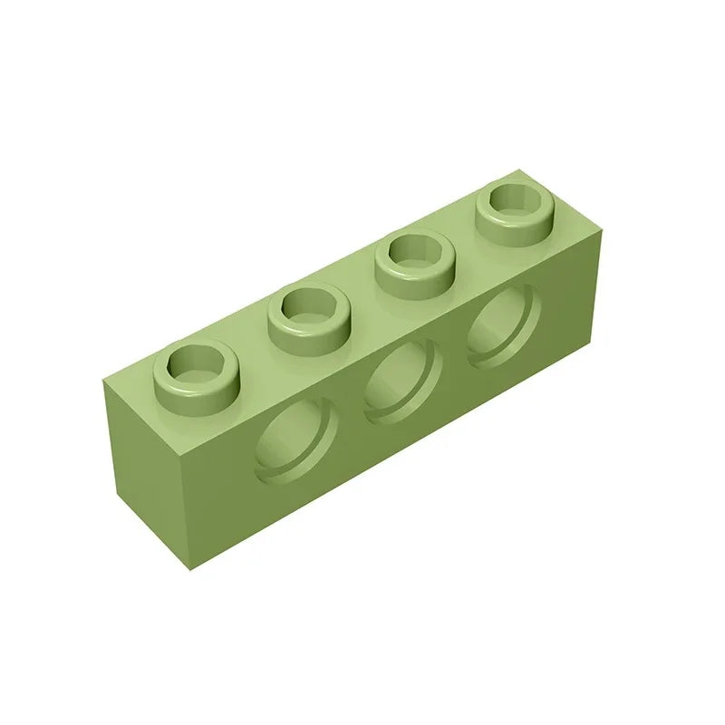 Gobricks GDS-625 Technical Brick 1x4 3-Hole | Compatible with Lego 3701 alternate view