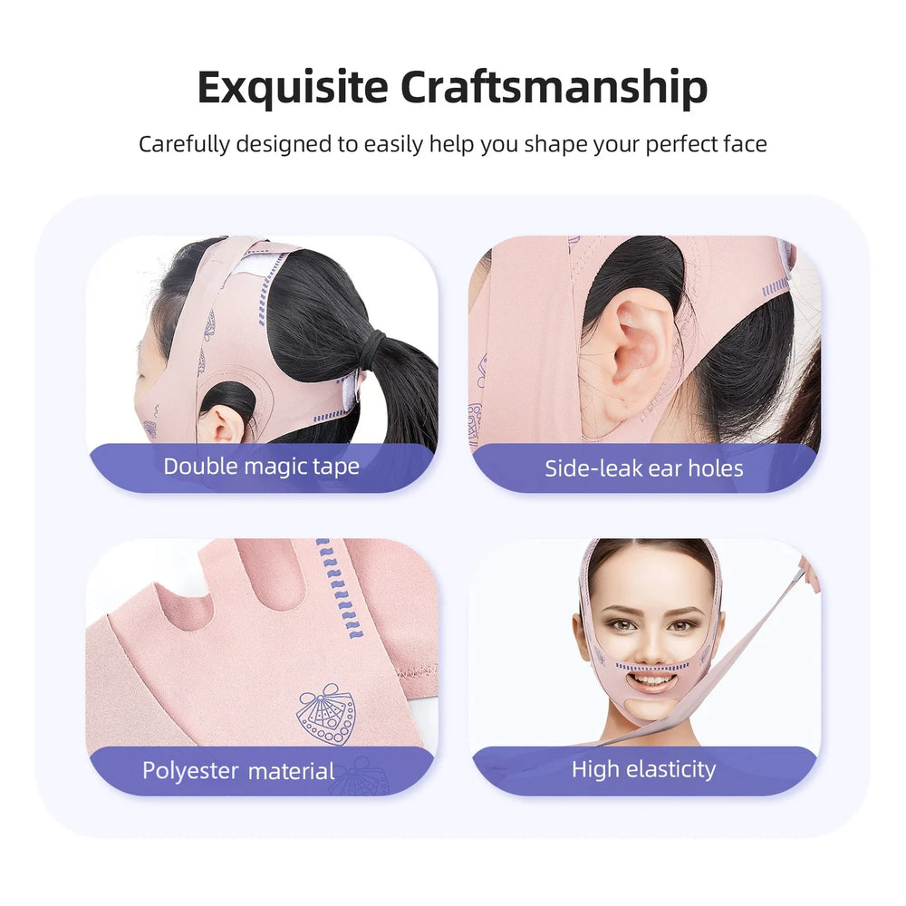 Face Slimming Bandage | V Line Shaper for Cheek and Chin Lift additional angle