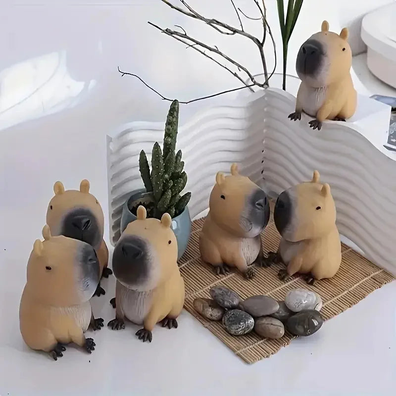 Squishy Cute Capybara Squeezing Toy | Soft Relax Animal Fidget for Adults and Kids lifestyle view