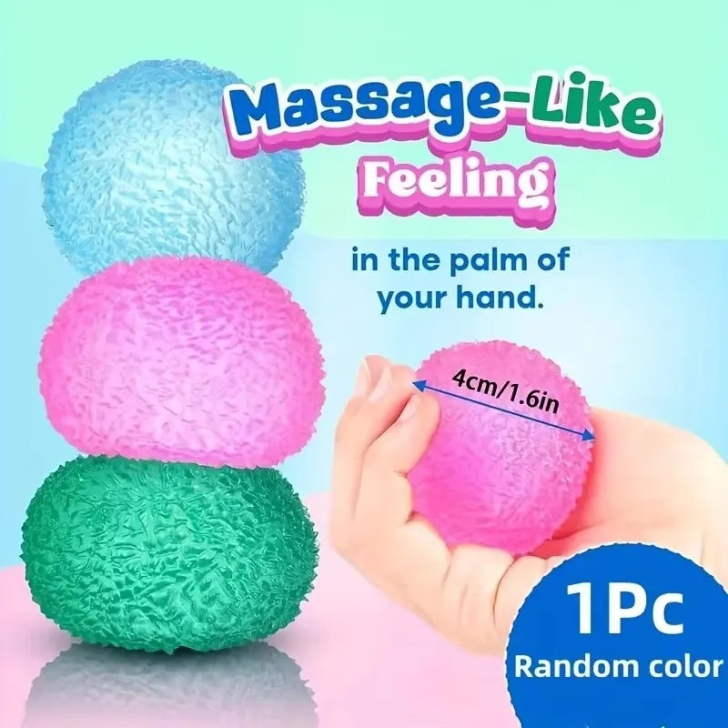 Squishy Multicolor Texture Ice Ball Squeeze Toy | Soft Pinch Sensory Toy for Kids alternate view