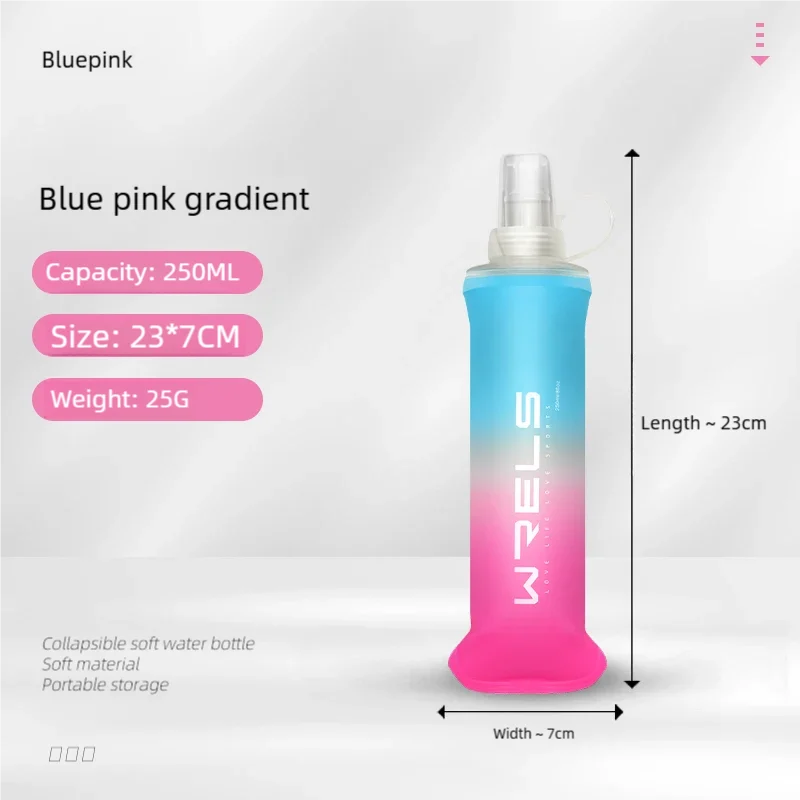 Sport Water Bottle TPU Folding Soft Flask Drink Portable Water Bottle High Flow Runni lifestyle view