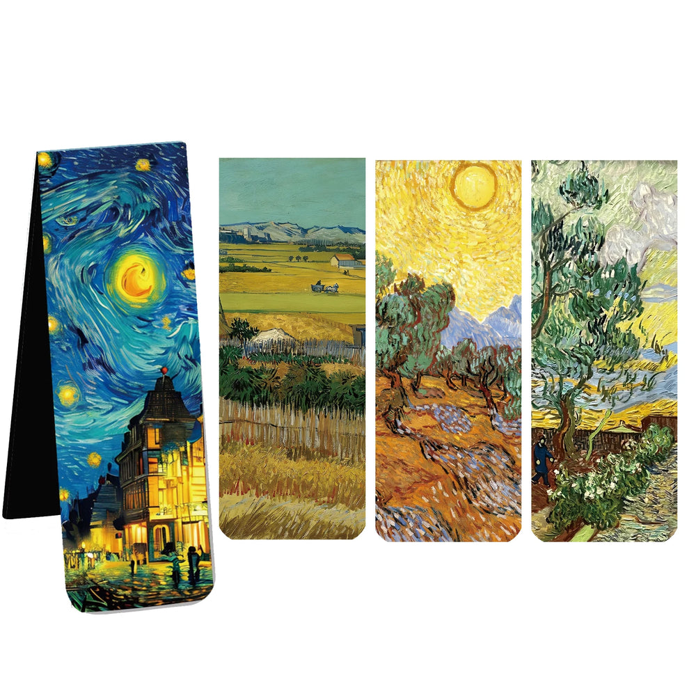 2.5Inch 4PCS Bookmarks with Magnet Book Markers Page Clip for Students Teachers School Home Office R