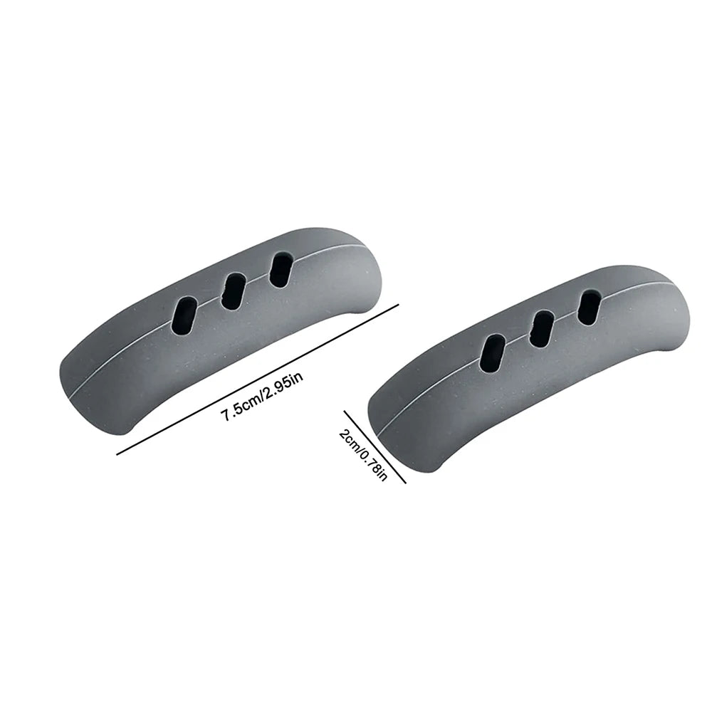 2Pcs Silicone Pan Handle Cover Heat Insulation Assist Handle Holder Grip Sleeve Kit additional angle