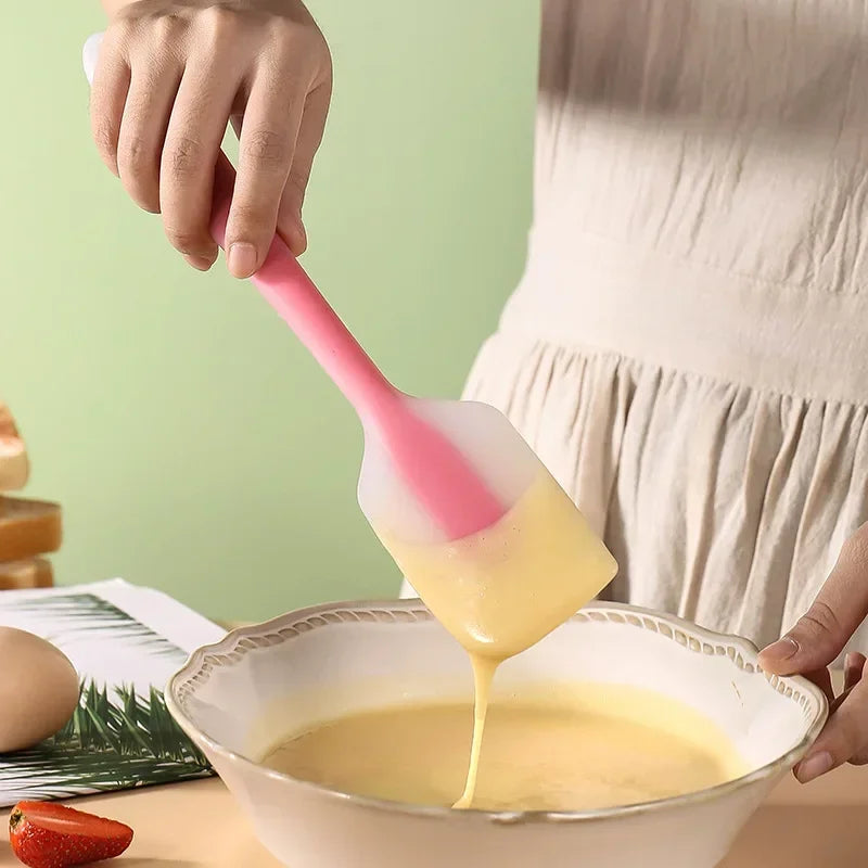 Silicone Spatula Set Heat Resistant Baking Scraper | Translucent Kitchen Utensils detail view