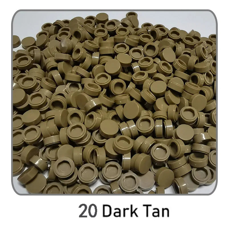 1000Pcs Tile 1x1 Round Building Blocks | 52 Color DIY Educational Creative Toy Set lifestyle view