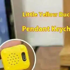 Funny Croaking Frog Duck Keychain Rechargeable Keyboard Fidget Clicker Sound Keyring With LED Light
