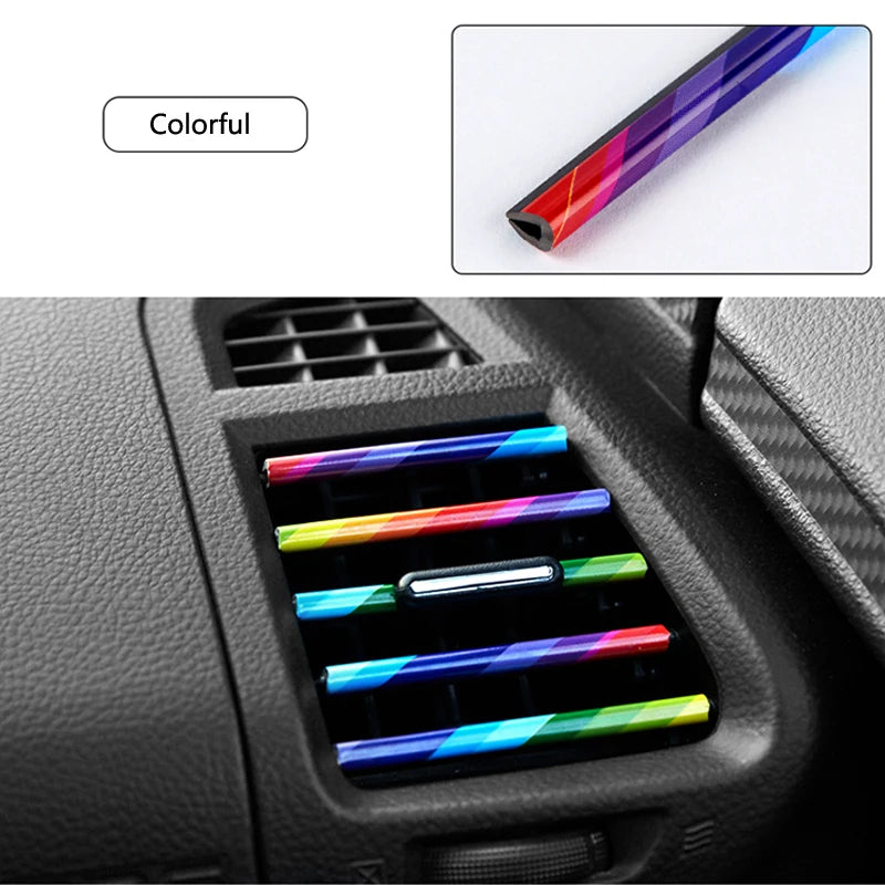 Car Air Conditioner Outlet Decorative Strip 10 Pcs U-Shaped