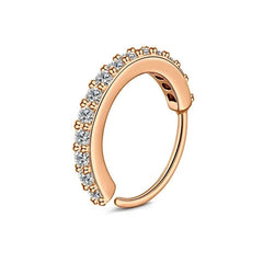 1pc 20G Zercon Septum Nose Rings Hoops for Women, Small Piercing Nose Ring Cartilage alternate view