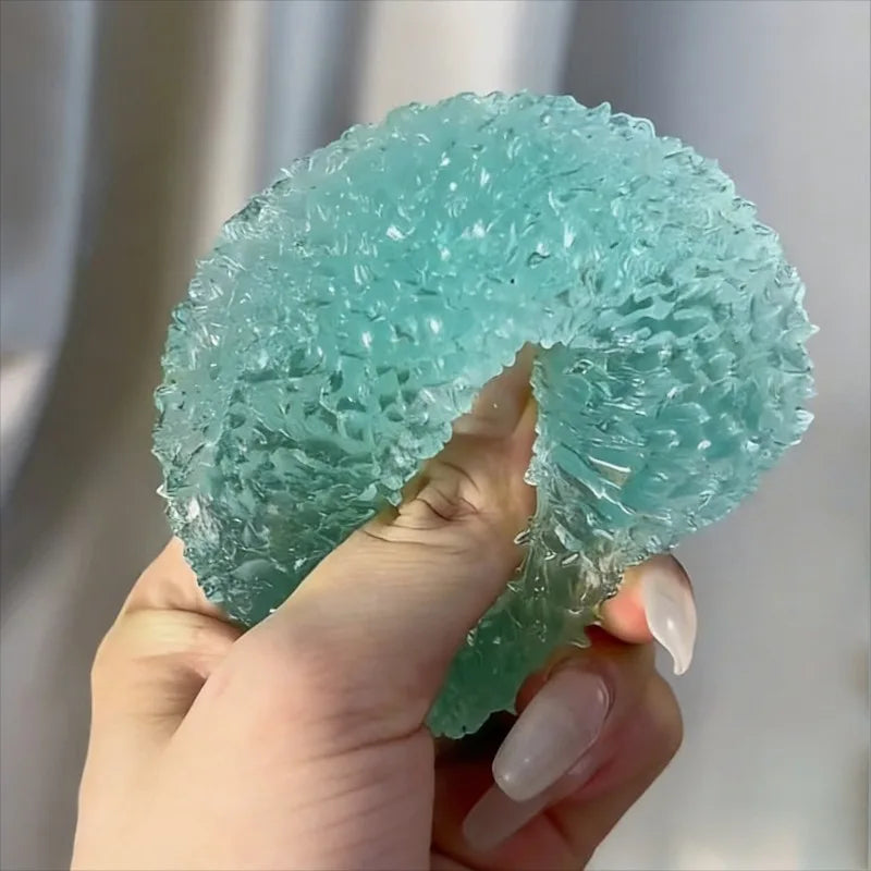 Squishy Ice Ball Maltose Fidgets Toy Super Soft Pink Mochi Slow-rebound Squeeze Toy Anti-Stress Toy