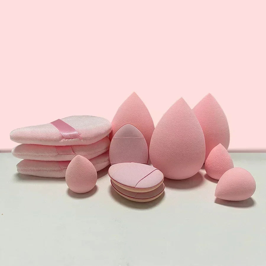 12/14Pcs Makeup Sponge Set | Cosmetic Blender Beauty Eggs and Foundation Puffs detail view