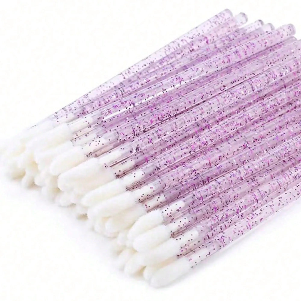 50Pcs Crystal Eyelashes Brush Comb Disposable Eye Lashes Extension Mascara Wands Make lifestyle view