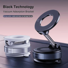 Foldable Magnetic Car Phone Holder N52 Magnet ABS 360° Rotatable close-up view