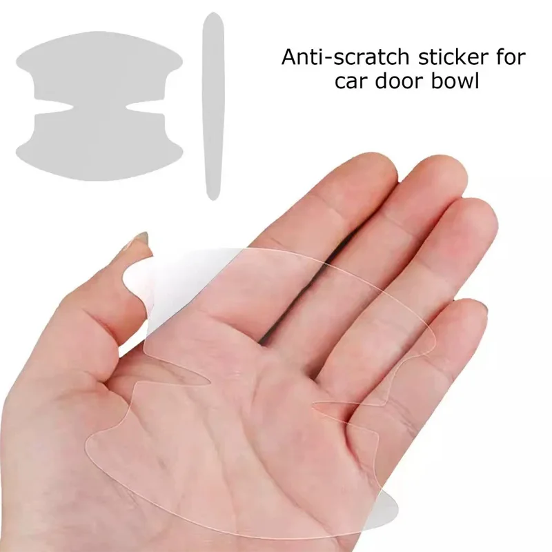 8PCS Door Bowl Protective Sticker, Scratch-Proof Car Door Film lifestyle view
