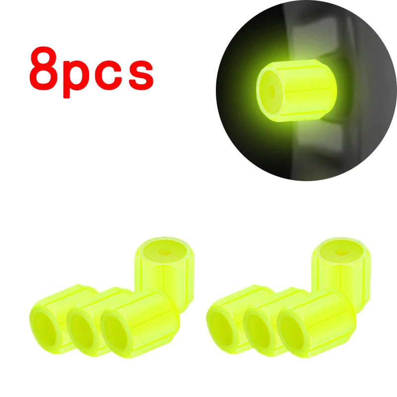 Luminous Tire Valve Caps Car Motorcycle 4/8/20 Pcs additional angle
