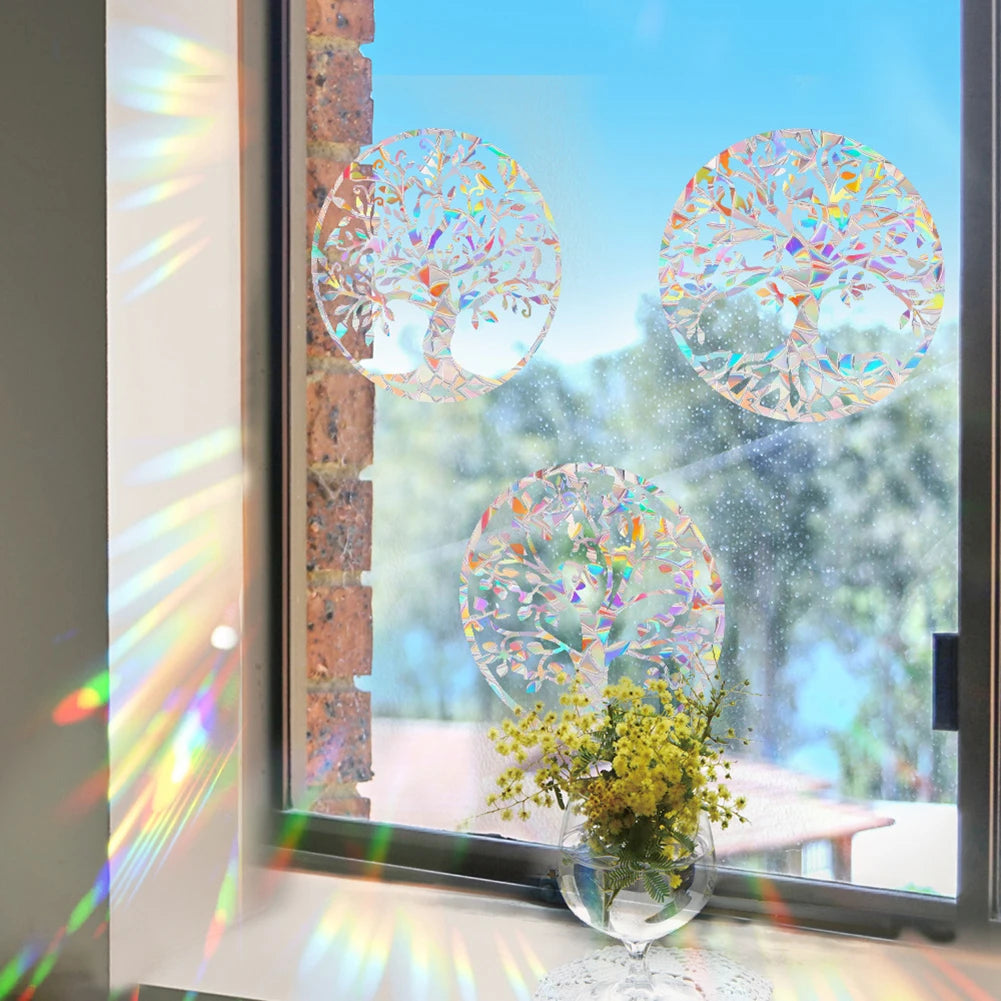 Rainbow Reflective Sticker | PVC Waterproof Window Decal detail view