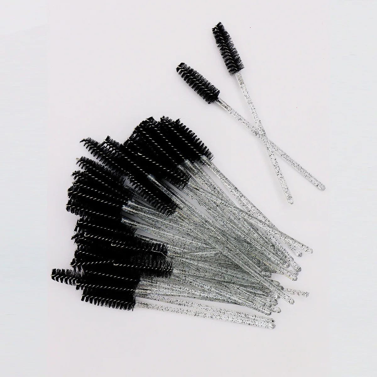 50Pcs Crystal Eyelashes Brush Comb Disposable Eye Lashes Extension Mascara Wands Make lifestyle view
