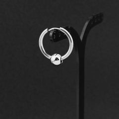 Black Punk Stainless Steel Stud Earrings Set for Men And Women Vintage Hip Hop Piercing detail view
