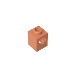 Gobricks GDS-2196 Technical Brick 1 x 1 with Axle Hole | Building Block for Lego close-up view