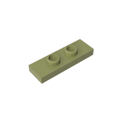 Gobricks GDS-1504 Plate, Modified 1 x 3 with 2 Studs (Double Jumper) | Compatible Buildi detail view
