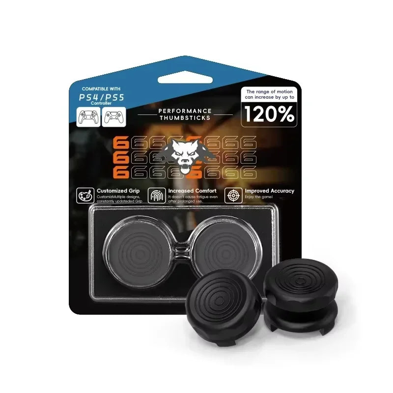 DATA FROG High-Rise Thumb Stick Grips | FPS Performance Extenders for PS4 PS5 and 8Bi lifestyle view