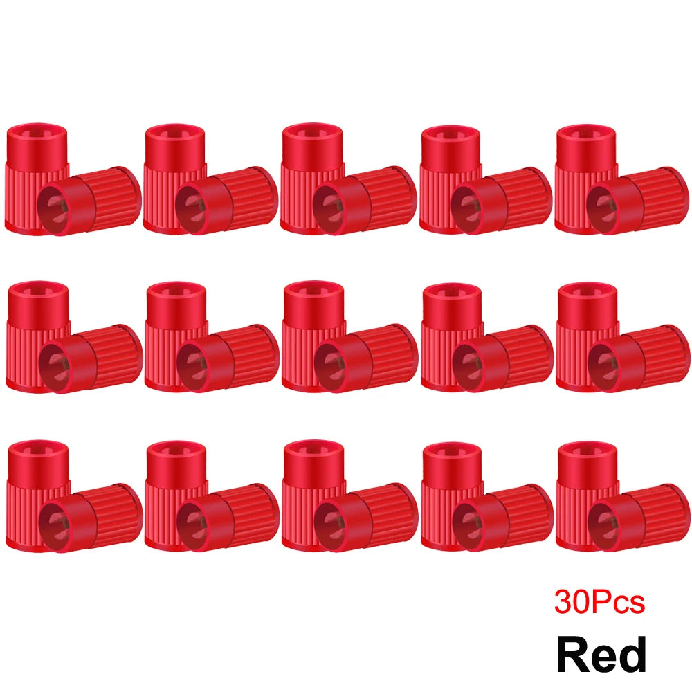 Plastic Tire Valve Caps Built-in Valve Core Remover Tool Universal Stem Covers for Ca alternate view