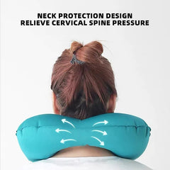 2025 New Inflatable Travel Neck Pillow | Portable U-Shaped Support Pillow close-up view