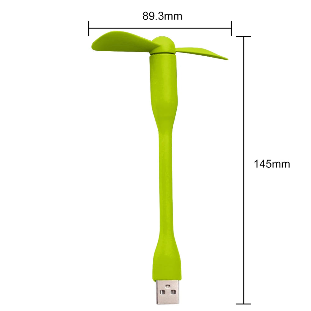 Mobile Phone USB Mini Fans Creative Mini Fan Portable Micro Fan Flexible Summer Tra additional angle
