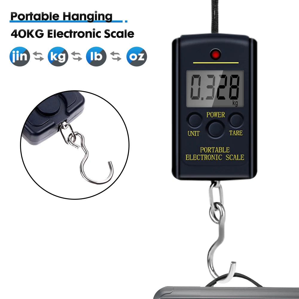 Portable 40kg Hanging Digital Scale for Fishing and Luggage Travel alternate view