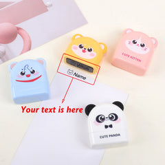 Personalized Animal Name Stamp | Custom Waterproof Clothing Label for Kids alternate view