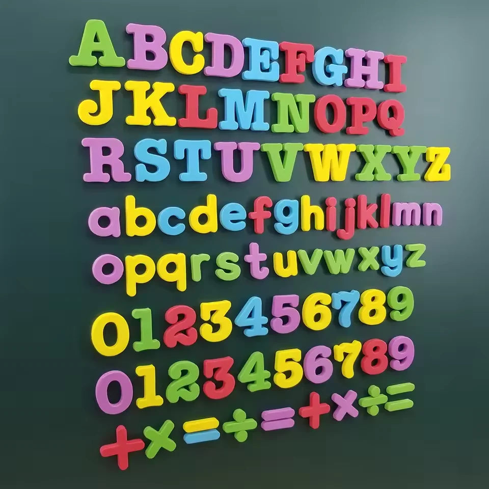 ABC Magnetic English Letter Magnetic Stickers Refrigerator Stickers Educational Children's Toys Chri