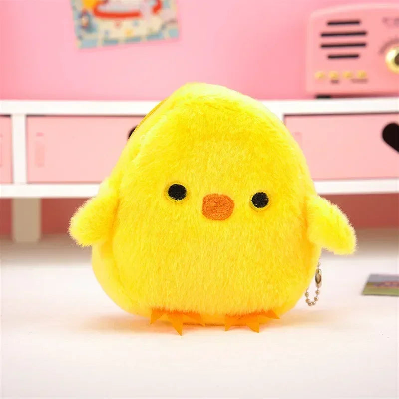 Cute Coin Purse with Keychain | Small Zipper Wallet for Change and Lipstick additional angle