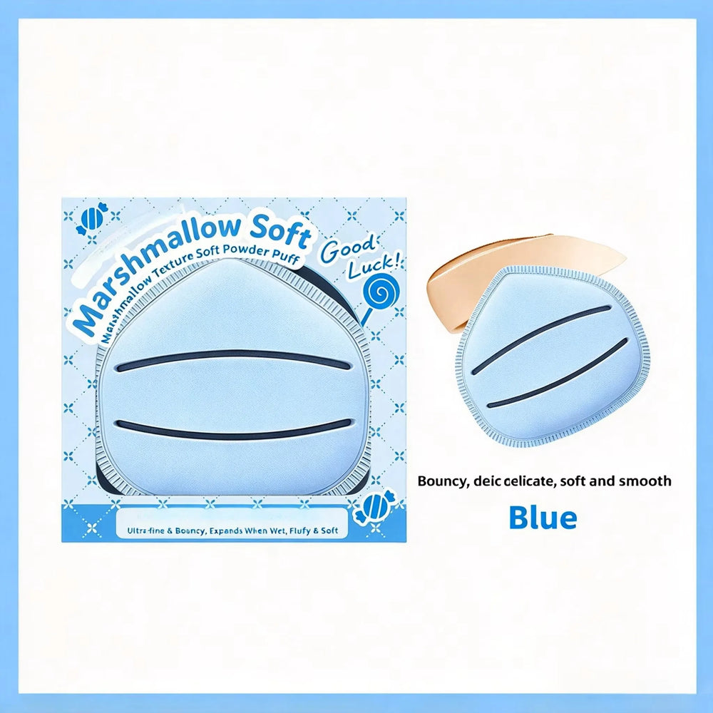 Marshmallow Soft Puff for Liquid Foundation Oversized Velour Powder Puff Wet/Dry Du additional angle